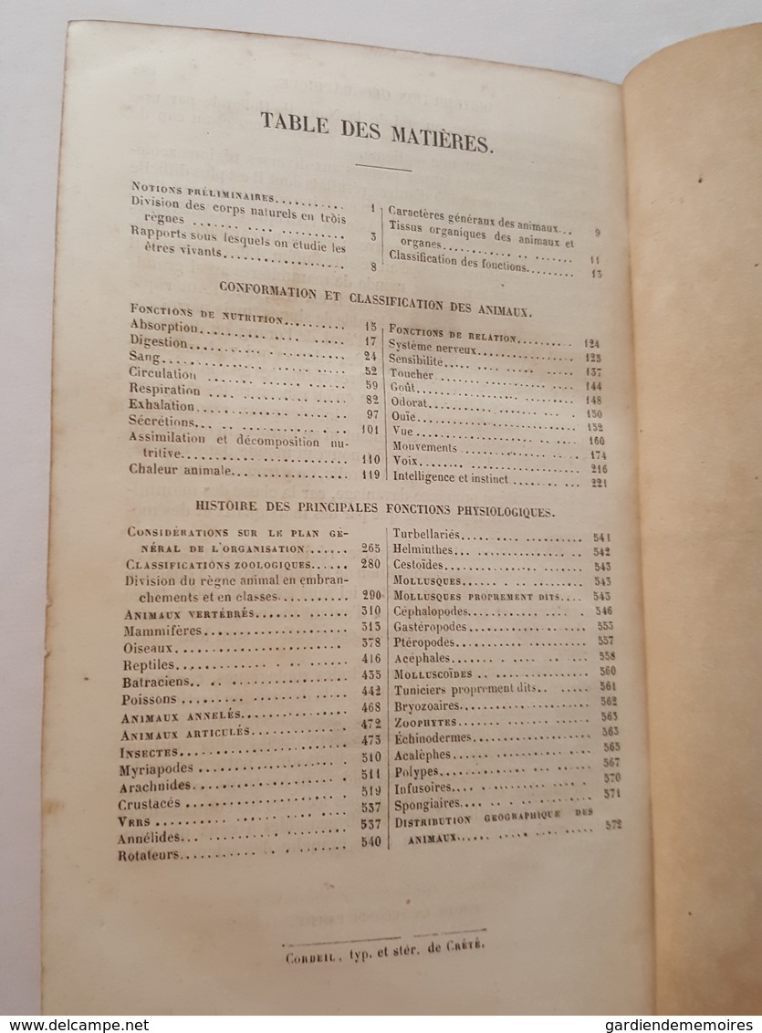 1855 Cours élémentaire d'histoire naturelle, Zoologie par Milne Edwards, 473 figures