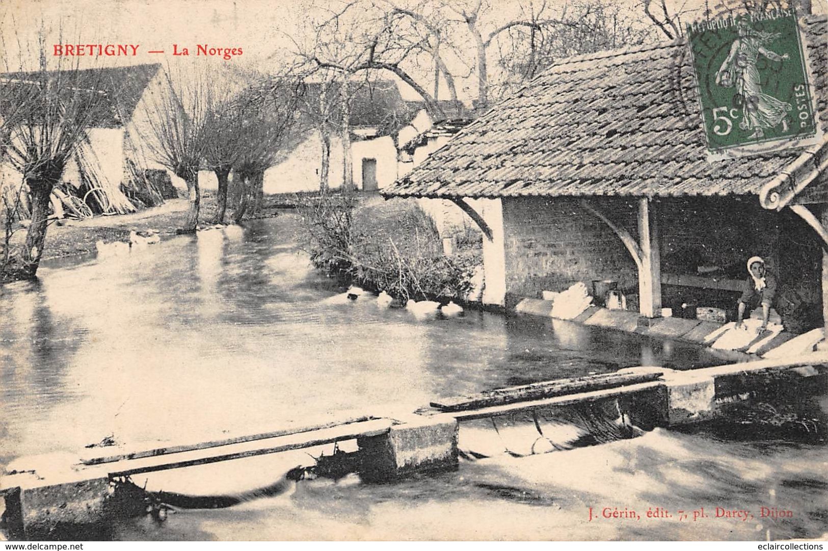 Bretigny      21        La Norges. Lavoir               (coupure  Voir Scan) - Otros & Sin Clasificación