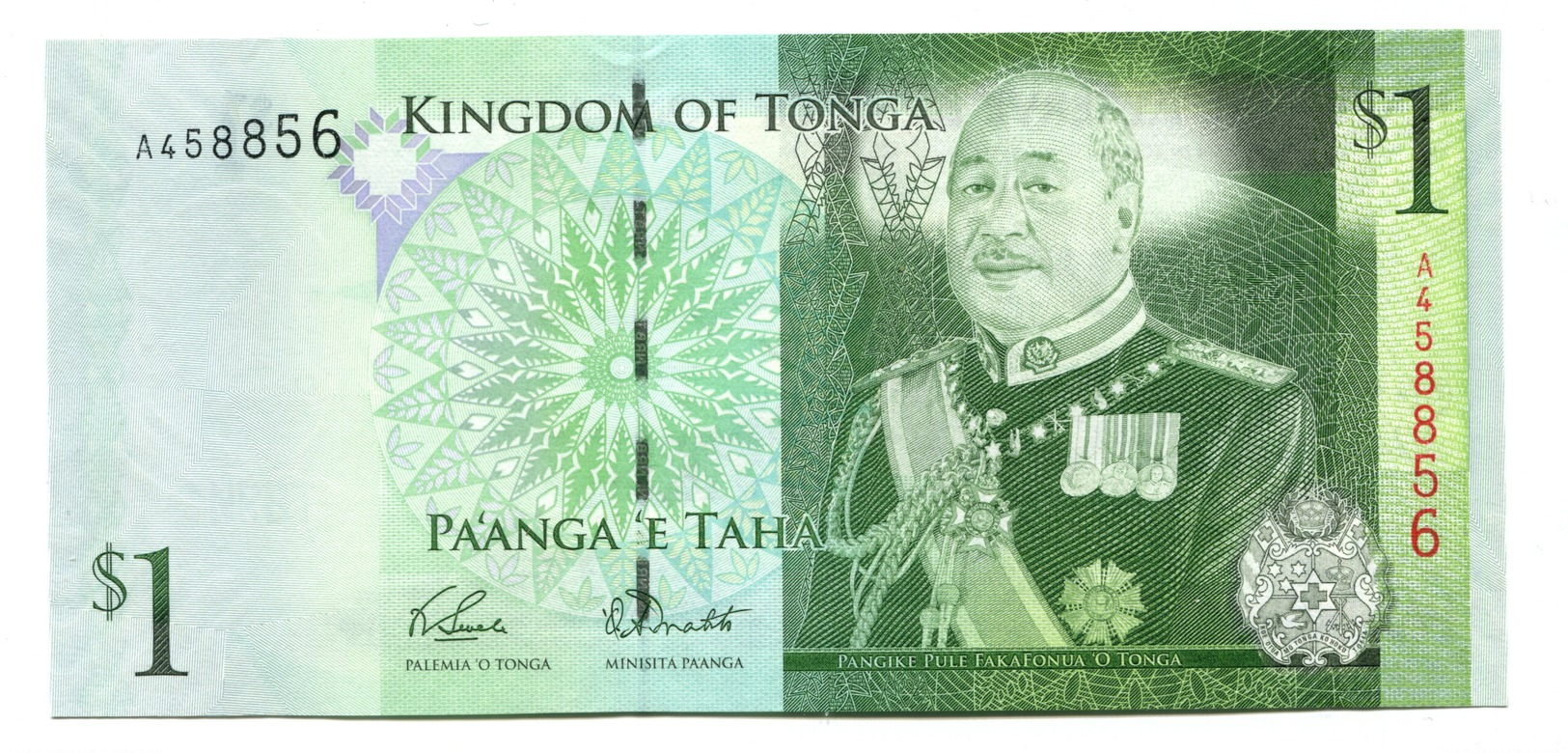 Tonga UNC $1  Banknote - Tonga