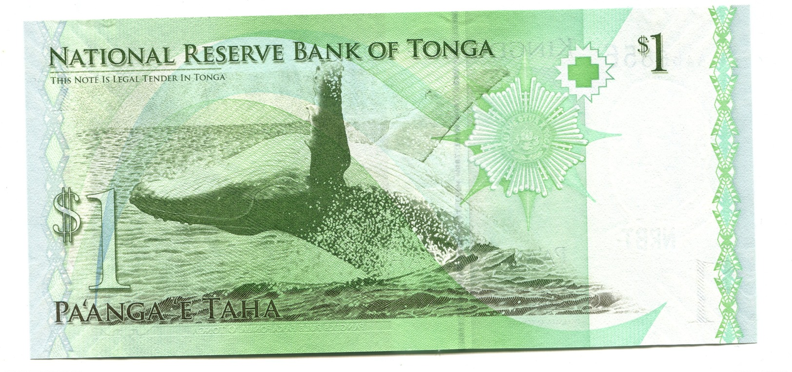 Tonga UNC $1  Banknote - Tonga