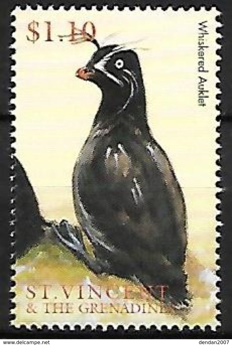 St Vincent & Grenadines - 1997 - MNH - Whiskered Auklet (Aethia Pygmea - Other & Unclassified