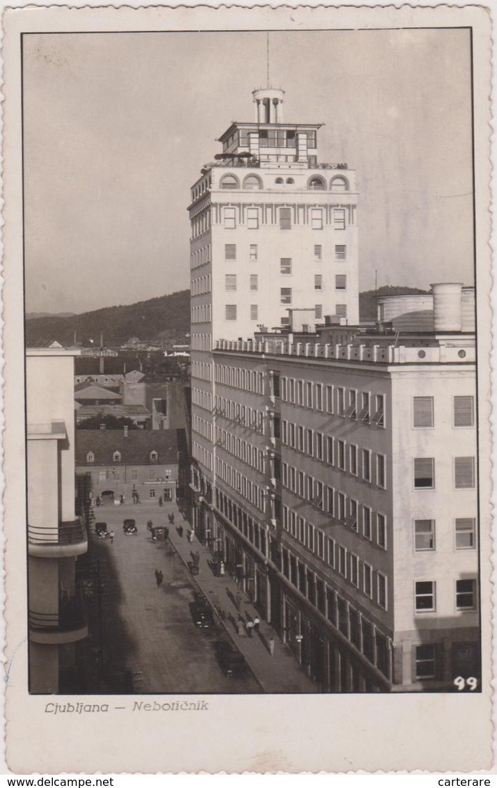 Carte Photo,slovénie,LJUBJANA ,NEBOTICNIK,en 1938,laburus Aluviana,avec Tampon Militaire Avion,aviation,rare - Slovénie