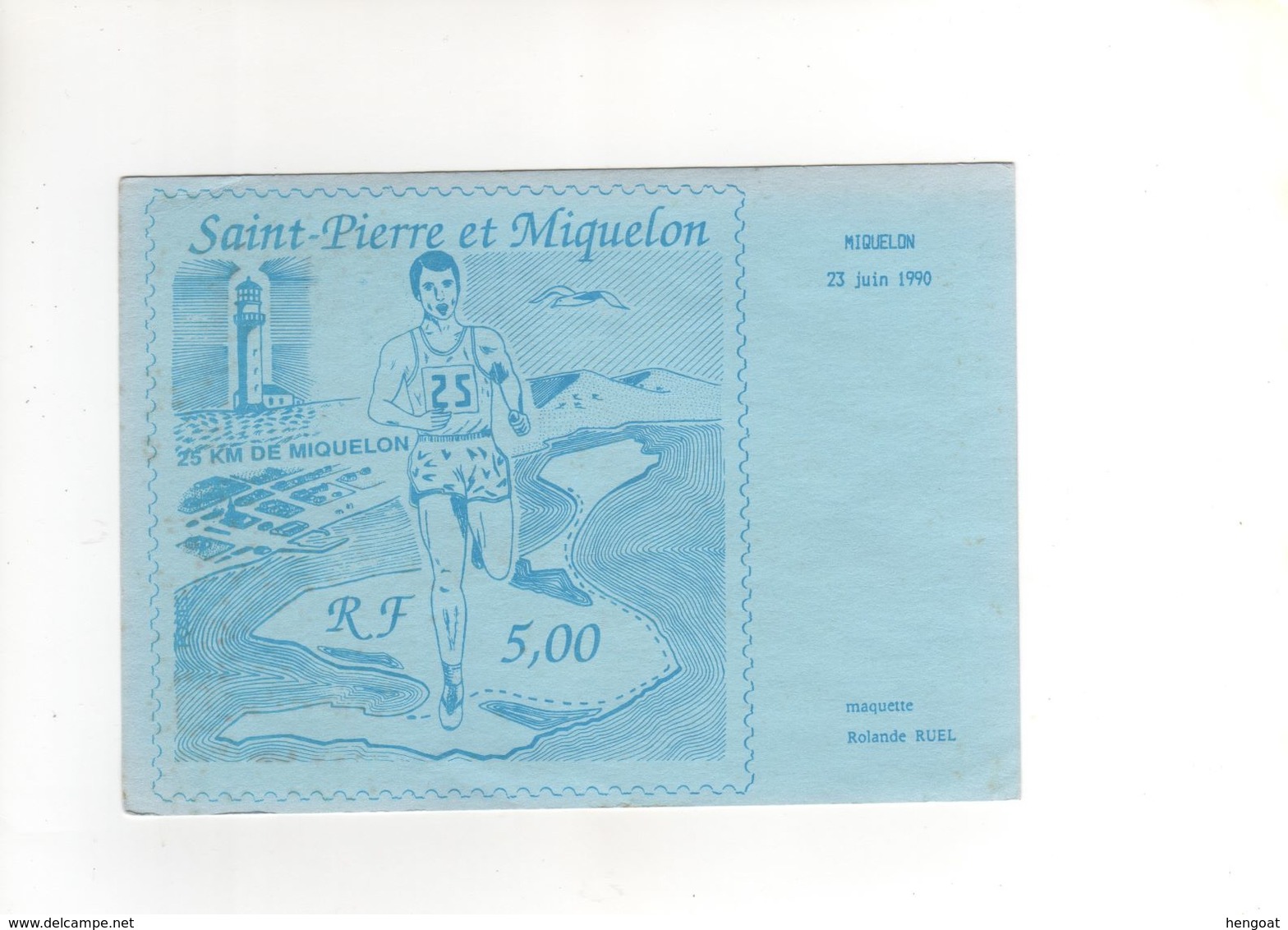 Carte En Port Payé De St Pierre Du 14/06/1990, - Lettres & Documents