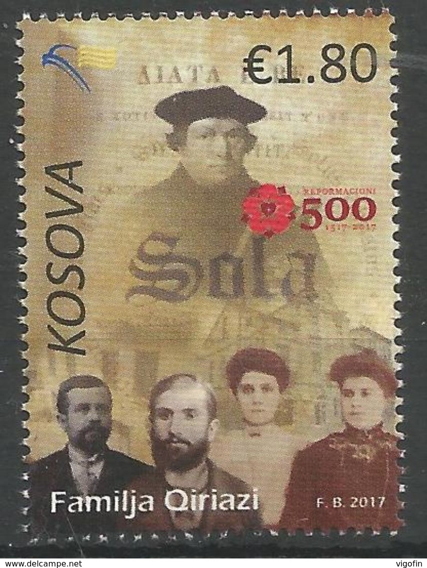 KOS 2017-403 REFORMAZIA, KOSOVO, 1 X 1v, MNH - Kosovo