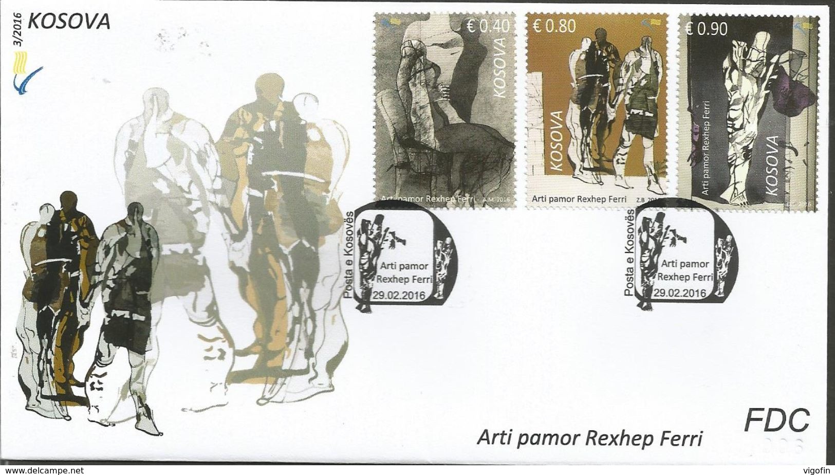 KOS 2016-332-4 ARTI REXHEP FERRI, KOSOVO, FDC - Kosovo