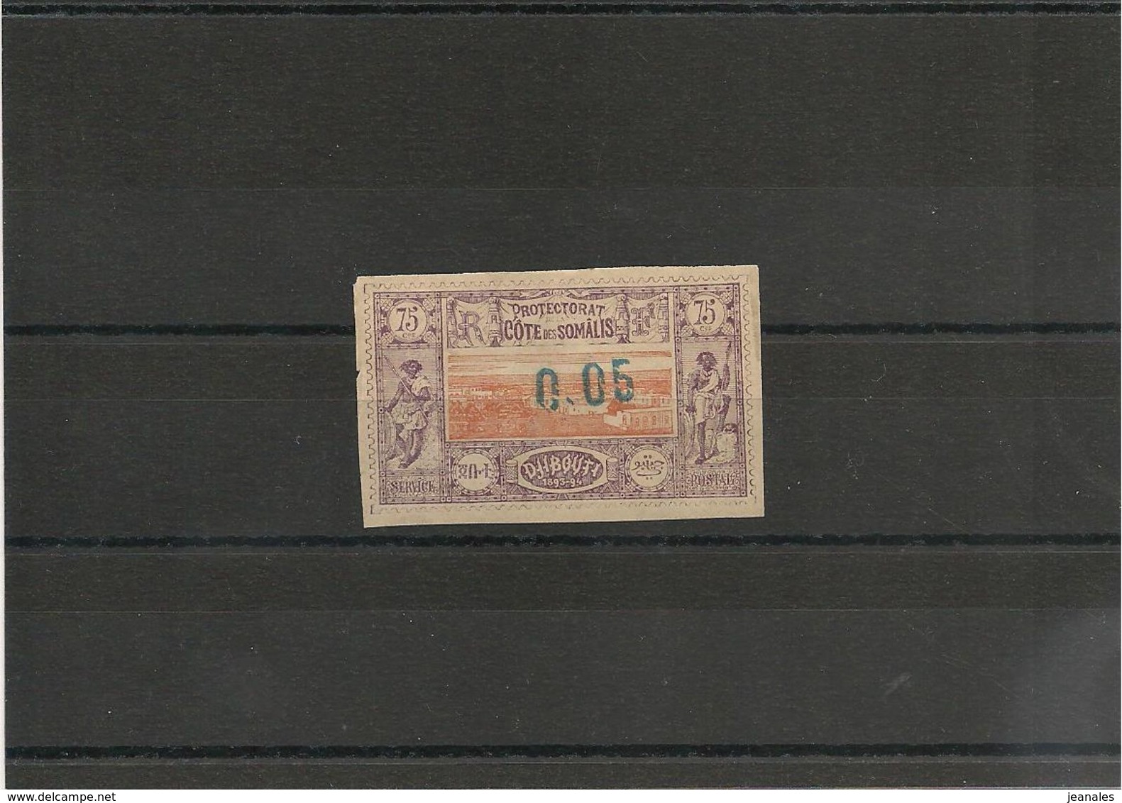 COTE FRANÇAISE DES SOMALIS Année 1902 N° Y/T :23 ( *) Sans Gomme Côte: 60,00 € - Nuevos