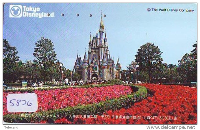 Télécarte Japon - DISNEY - TOKYO DISNEYLAND / 110-011 - Château - Castle (5826) Japan Phonecard * Telefonkarte - Disney