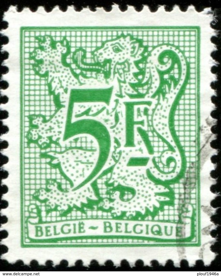 COB 1960 P7 A (o) / Yvert Et Tellier N° 1947 A (o) Gomme Grise, Papier Brillant - 1977-1985 Figure On Lion