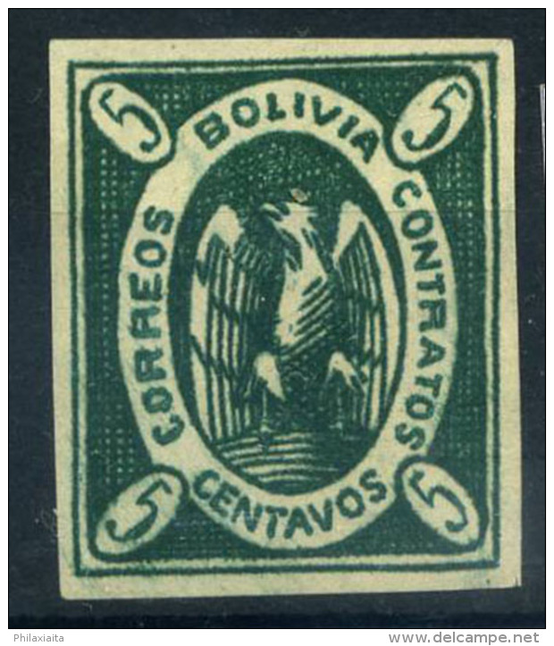 Bolivia 1867 Mi. 1 Nuovo * 100% Condor 5 C. - Bolivia