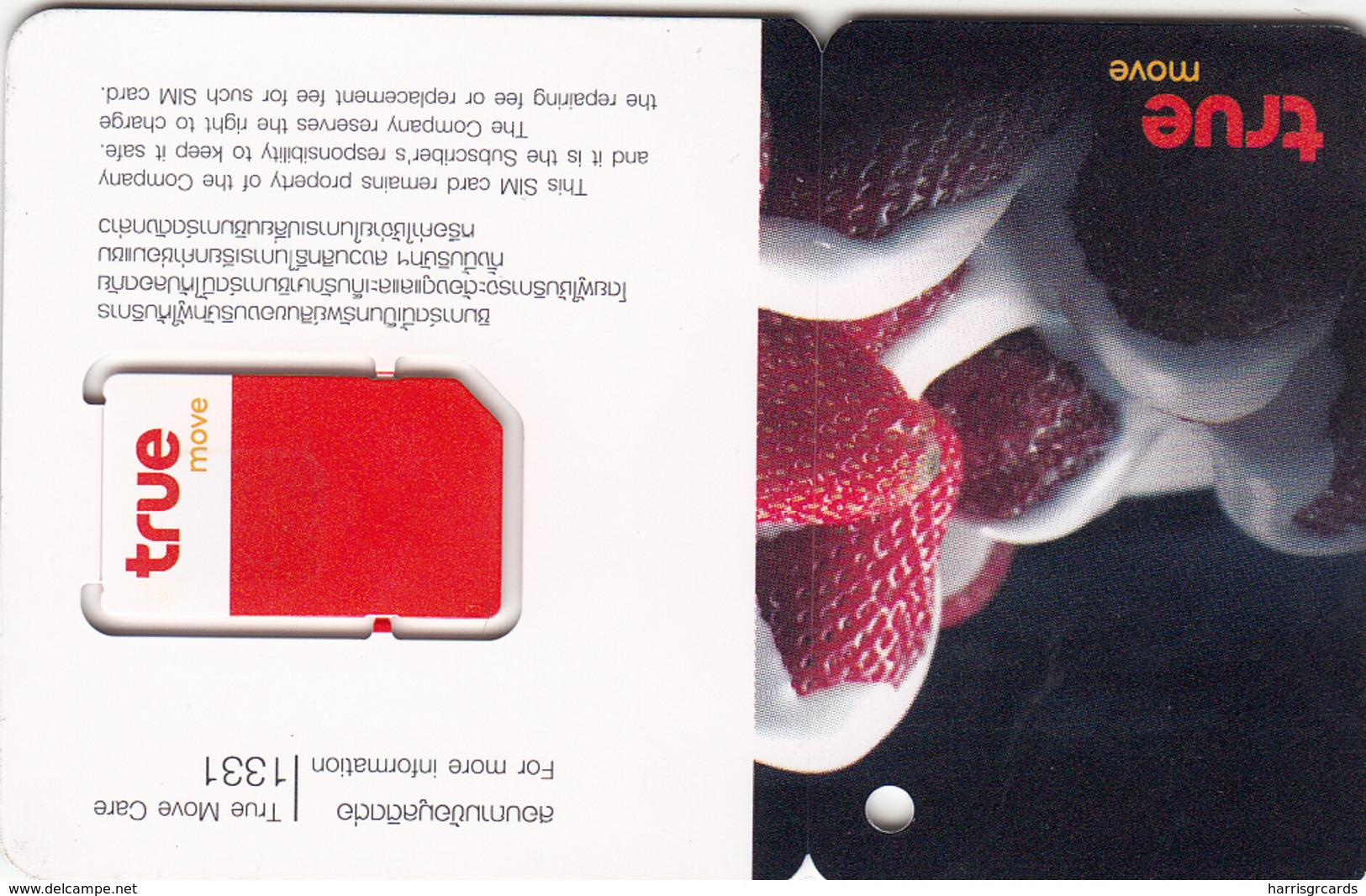 THAILAND - True GSM Card ,Strawberries, Mint - Thaïlande