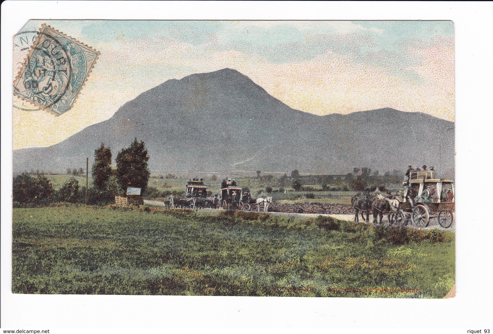 Lot 2 Cpa Voiture à Chevaux: Puy De Dôme - Clermond-Ferrand - Autres & Non Classés