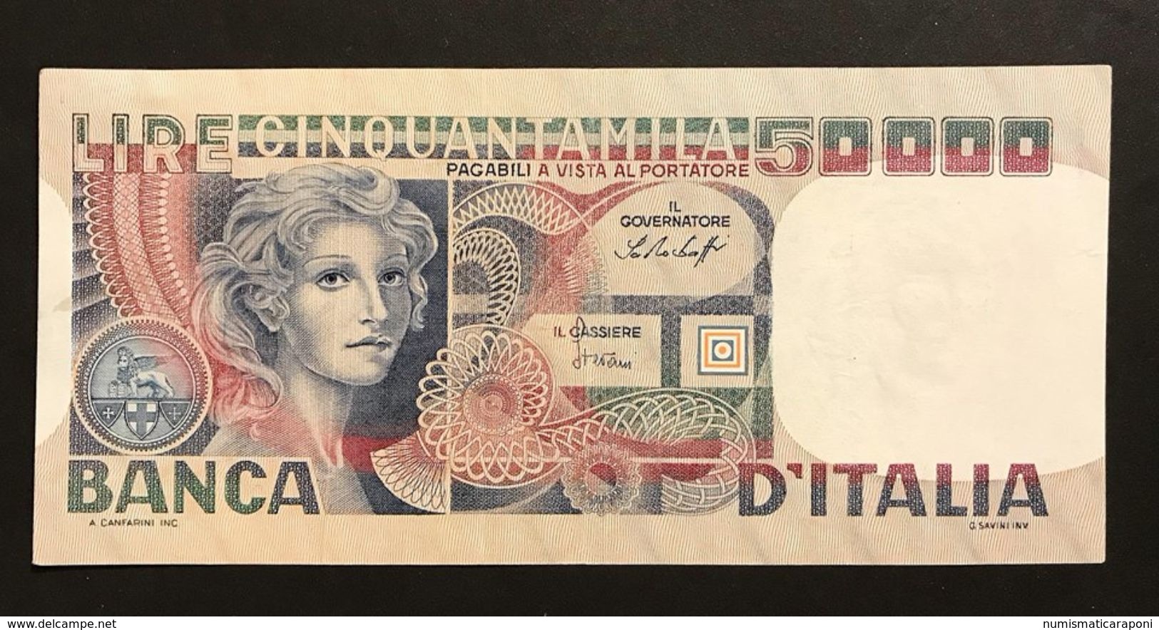 50000 Lire Volto Di Donna 1978 Raro Bb/spl  LOTTO 377 - 50.000 Lire