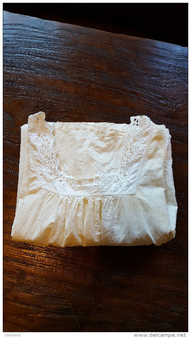 Oud Nachtkleed Met Fijn Broderie Handwerk Zie Foto's - Biancheria Intima