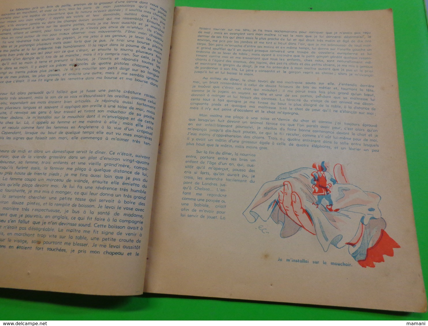 GULLIVER AU PAYS DES GEANTS de SWIFT, illustrations d'Emmanuel COCARD Collection TOBBY L'Eléphant de 1954? (Numéro d'obj