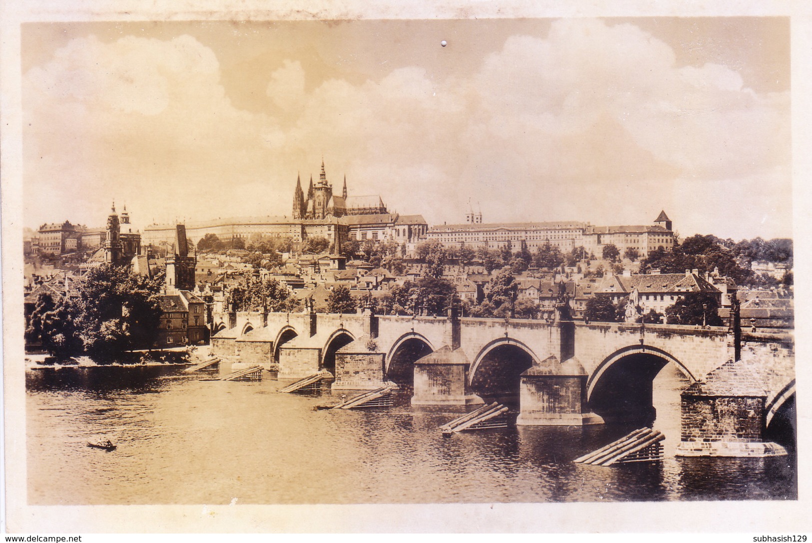 CZECHOSLOVAKIA : ORIGINAL VINTAGE BLACK & WHITE PHOTO PICTURE POST CARD : ORBIS : I. CELOSTATNI SPARTAKIADA 1955 - Czech Republic