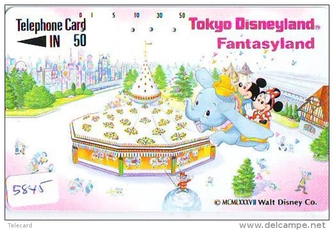 Télécarte Japon * 110-33221 - DISNEY DISNEYLAND - Série Parc D'Attraction 4/5  (5845) Japan Phonecard * TELEFONKARTE - Disney