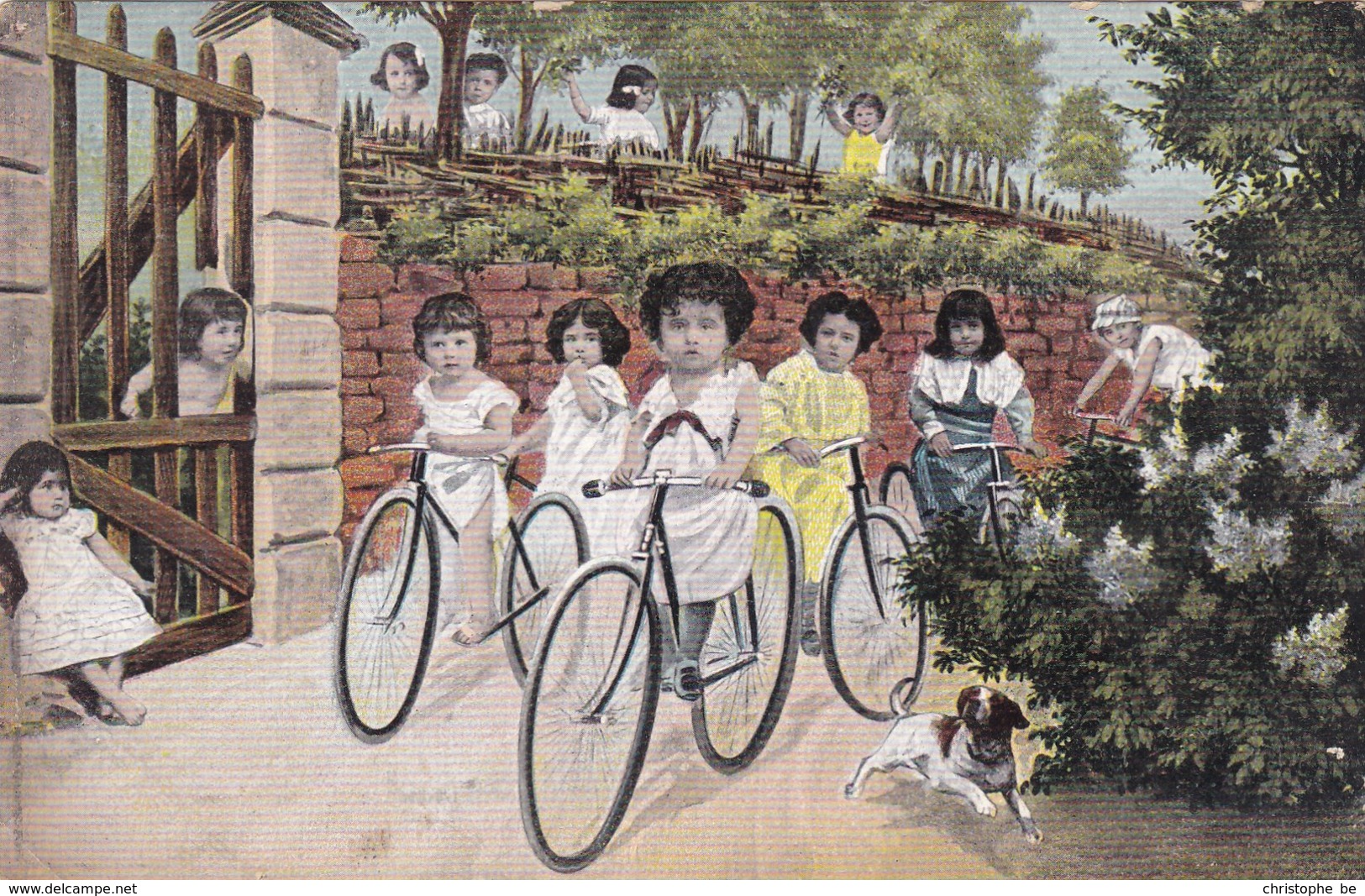 Baby, Bébé, Humour, Fantasy, Fantasie, Babies With Bicycles (pk42626) - Humorkaarten