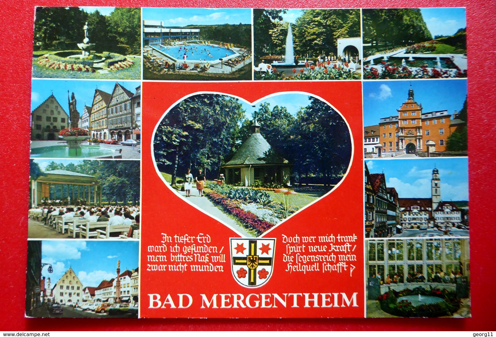 Bad Mergentheim An Der Tauber - AK 1988 - Wappen - Baden-Württemberg - Bad Mergentheim