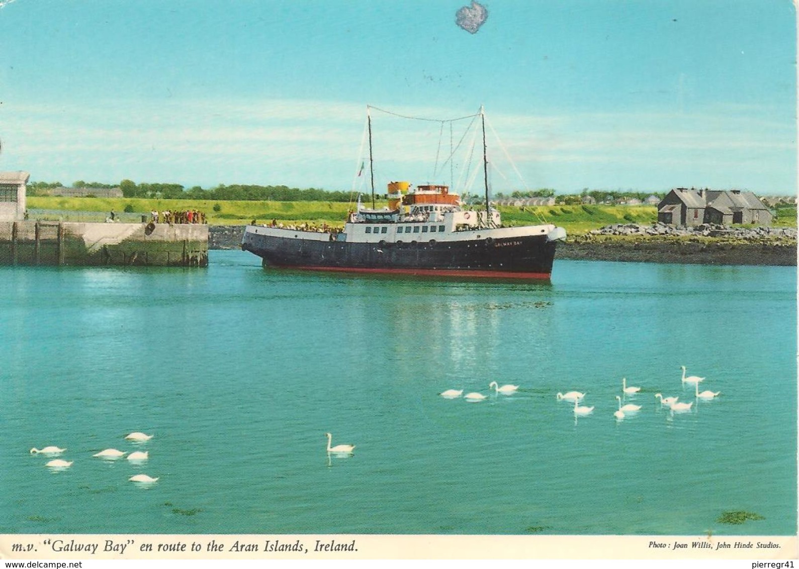 CPA-1975-IRLANDE-FERRY-GALWAY BAY-en Route Vers ILES ARAN-TBE - Ferries