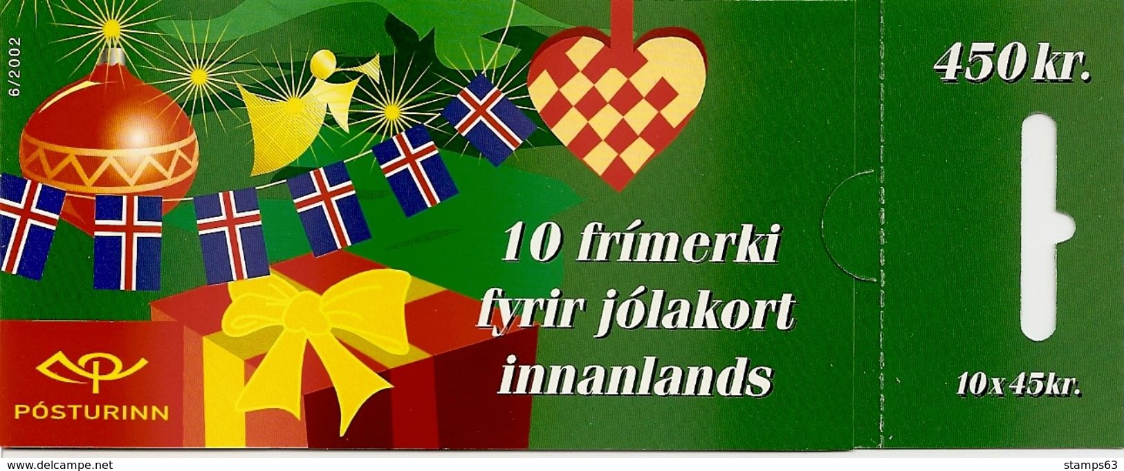 ICELAND, Booklet 65, 2002, Christmas - Carnets