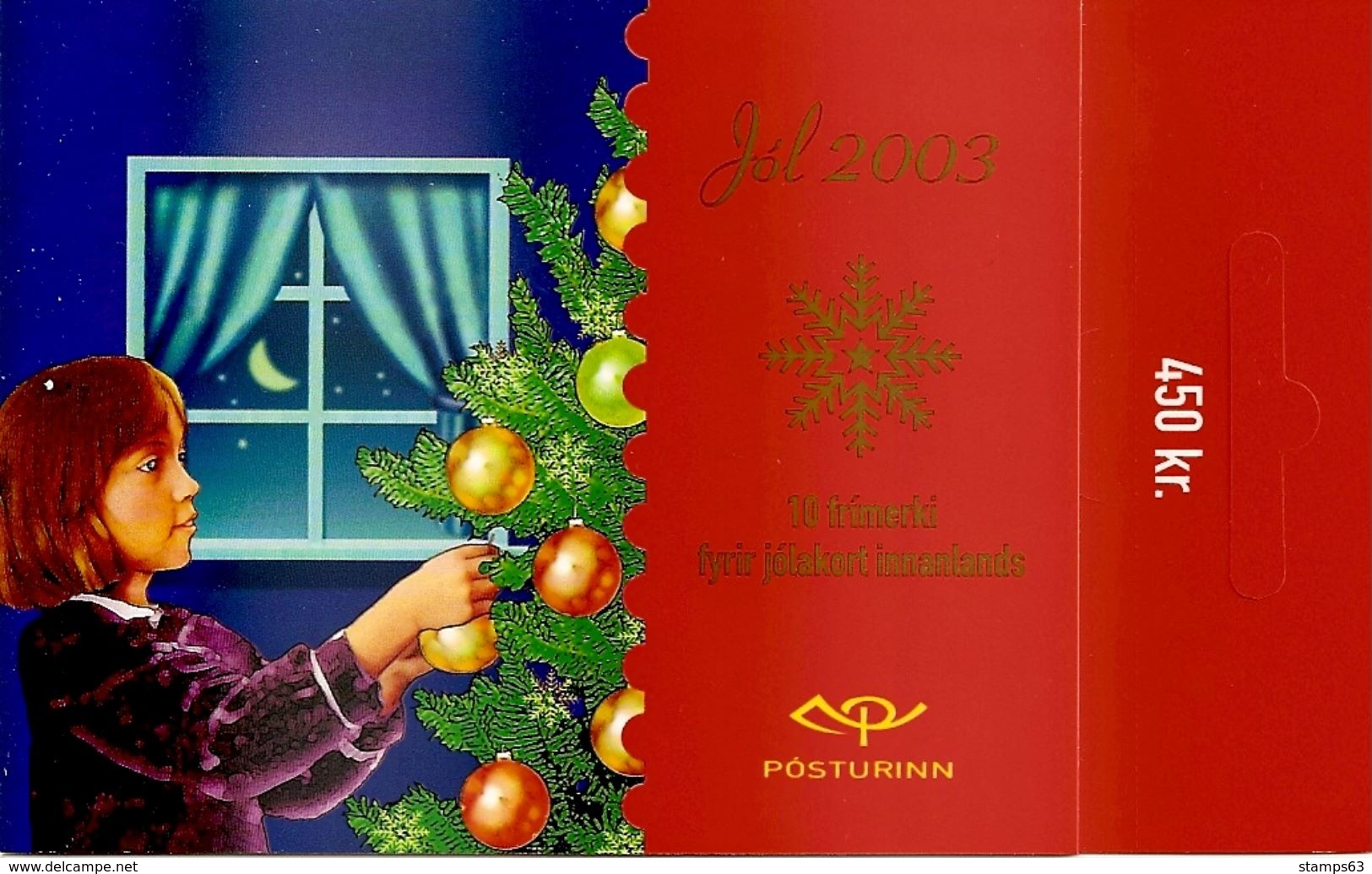 ICELAND, Booklet 71, 2003, Christmas, Mi 1050 - Carnets