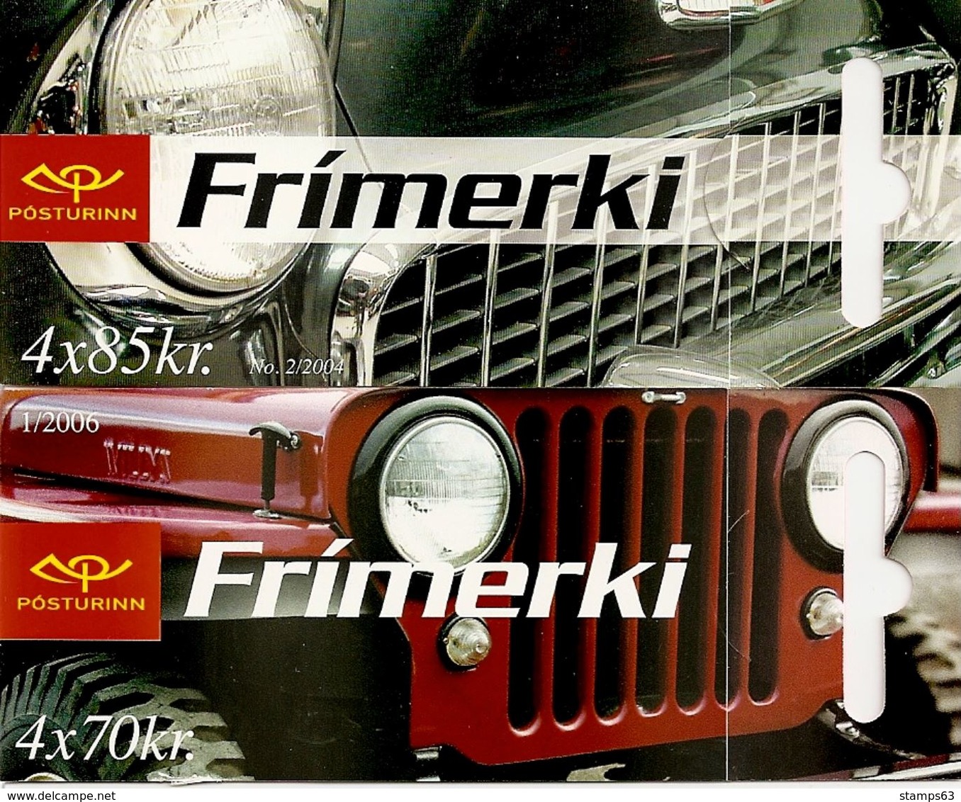 ICELAND, Booklet 73/74, 2004, Old Cars - Carnets