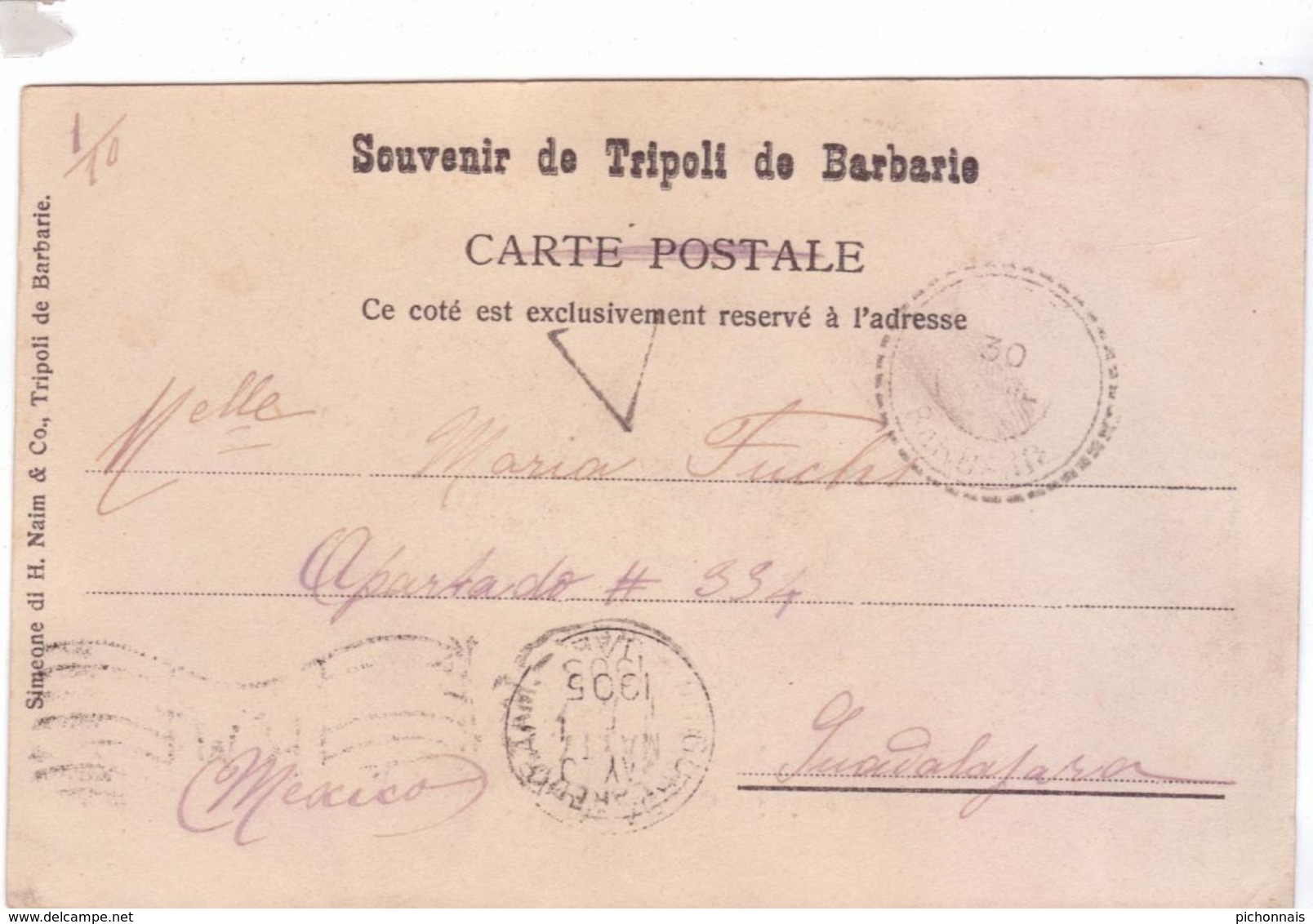 TRIPOLI Afrique Habitation Negresse Hutte Libye 1905 - Libia