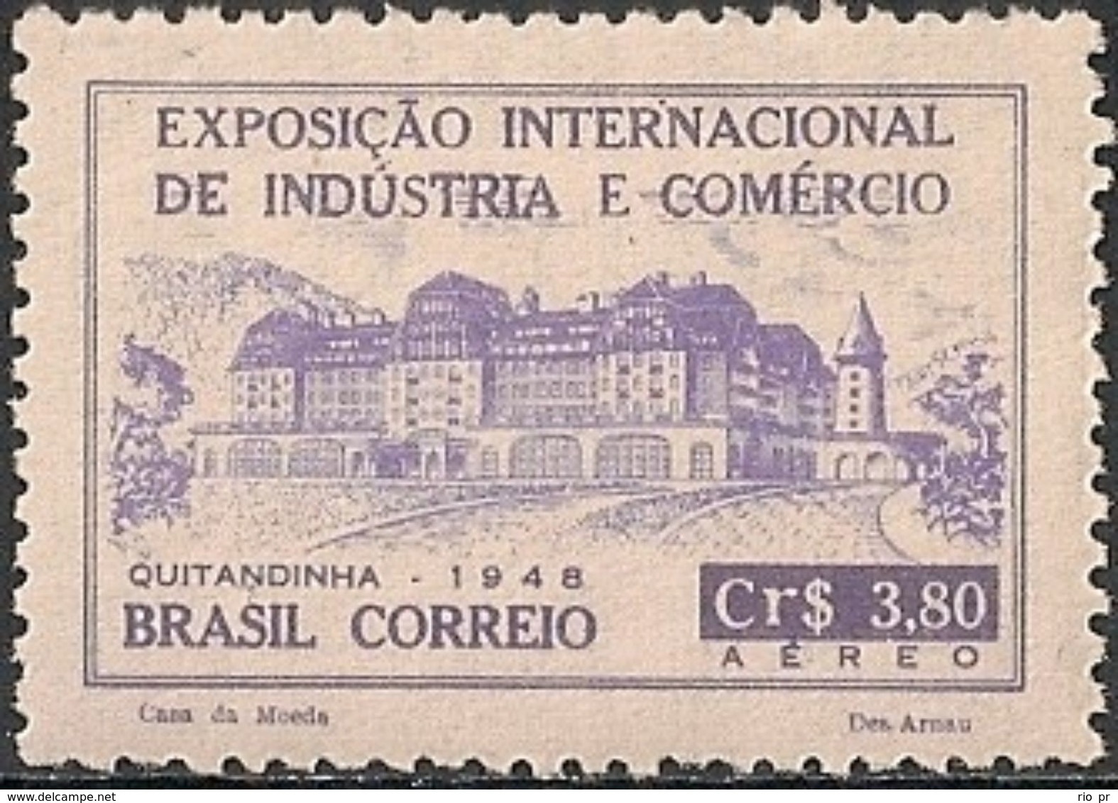 BRAZIL - INTERNATIONAL EXHIBITION OF INDUSTRY AND TRADE, PETRÓPOLIS (Cr$ 3.80) 1948 - MNH - Nuovi