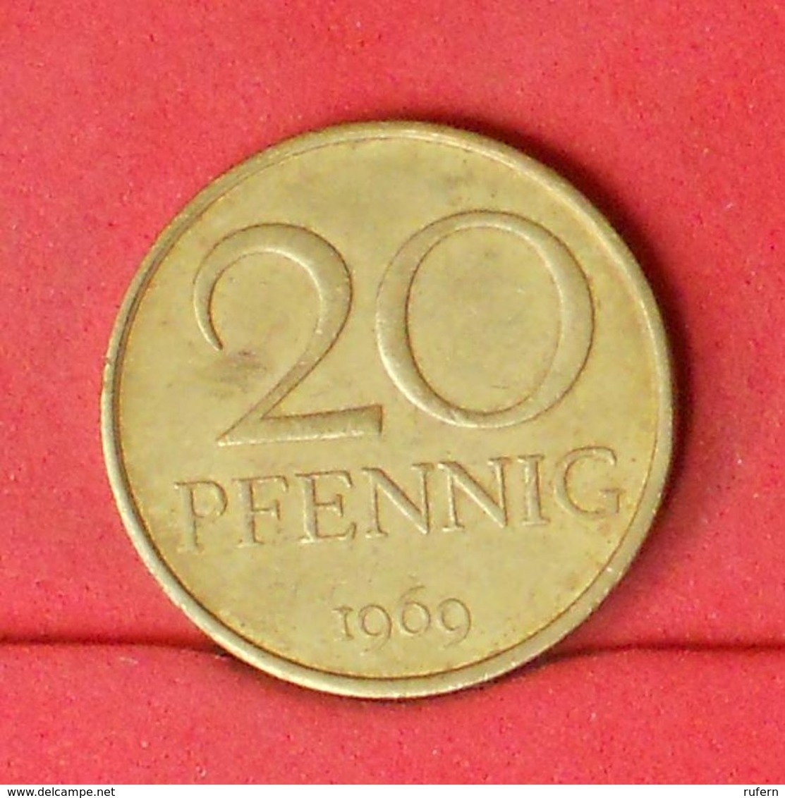 GERMANY DEMOCRATIC REPUBLIC 20 PFENNIG 1969 -    KM# 11 - (Nº20144) - 20 Pfennig