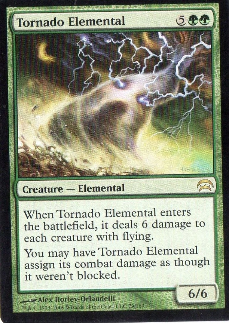 MAGIC CORPORATION :  ELEMENTAL DE TORNADE ★VF RARE NM★ 5EME AUBE ★ELEMENTAL - Cartes Or