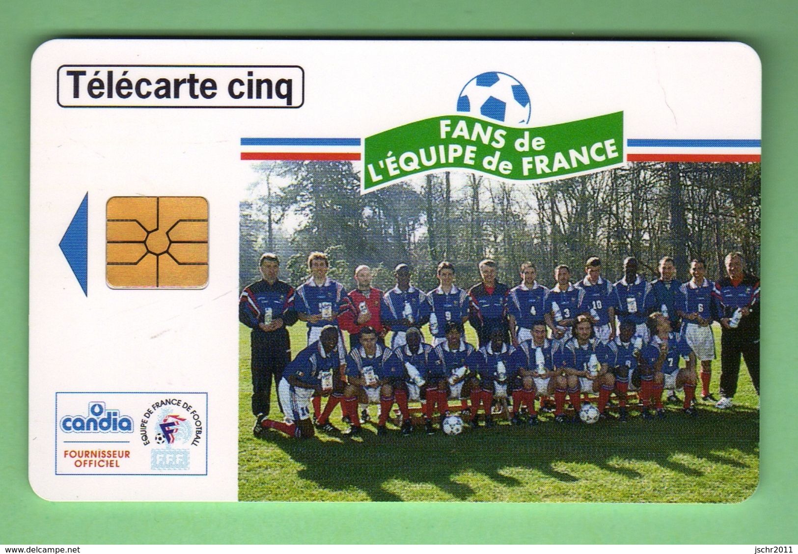 DS10 5 Unites CANDIA EQUIPE DE FRANCE 07/97 *** LUXE *** (A220-P17) - 5 Unités