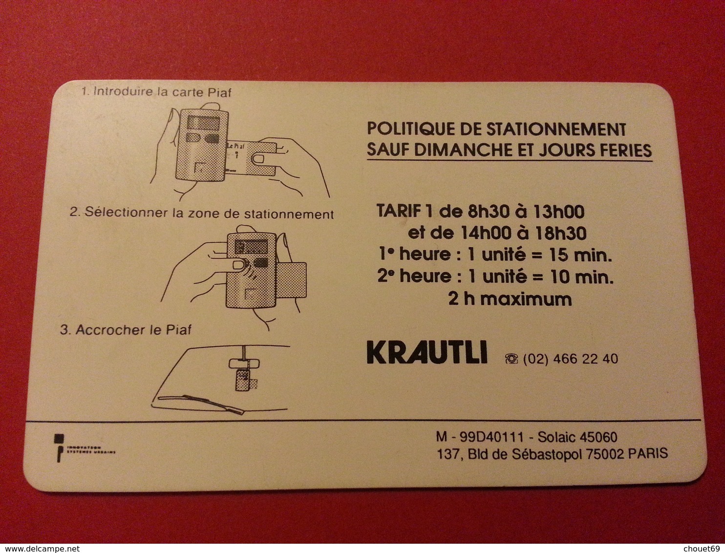 PIAF Tounaï Krautli 160u (BF1217 - A Identifier