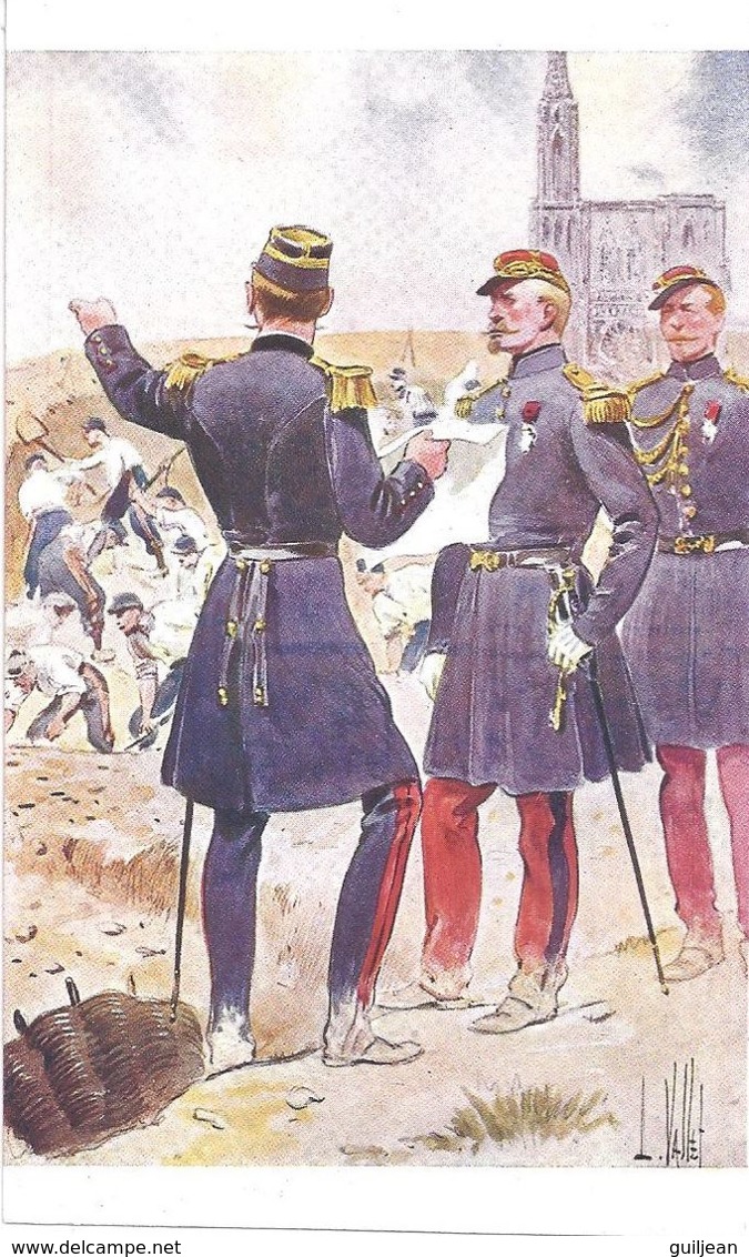 Illustrateur L. VALLET - Militaria 1870  : UHRICH (J.J. ALEXIS) Lorrain - Vallet, L.