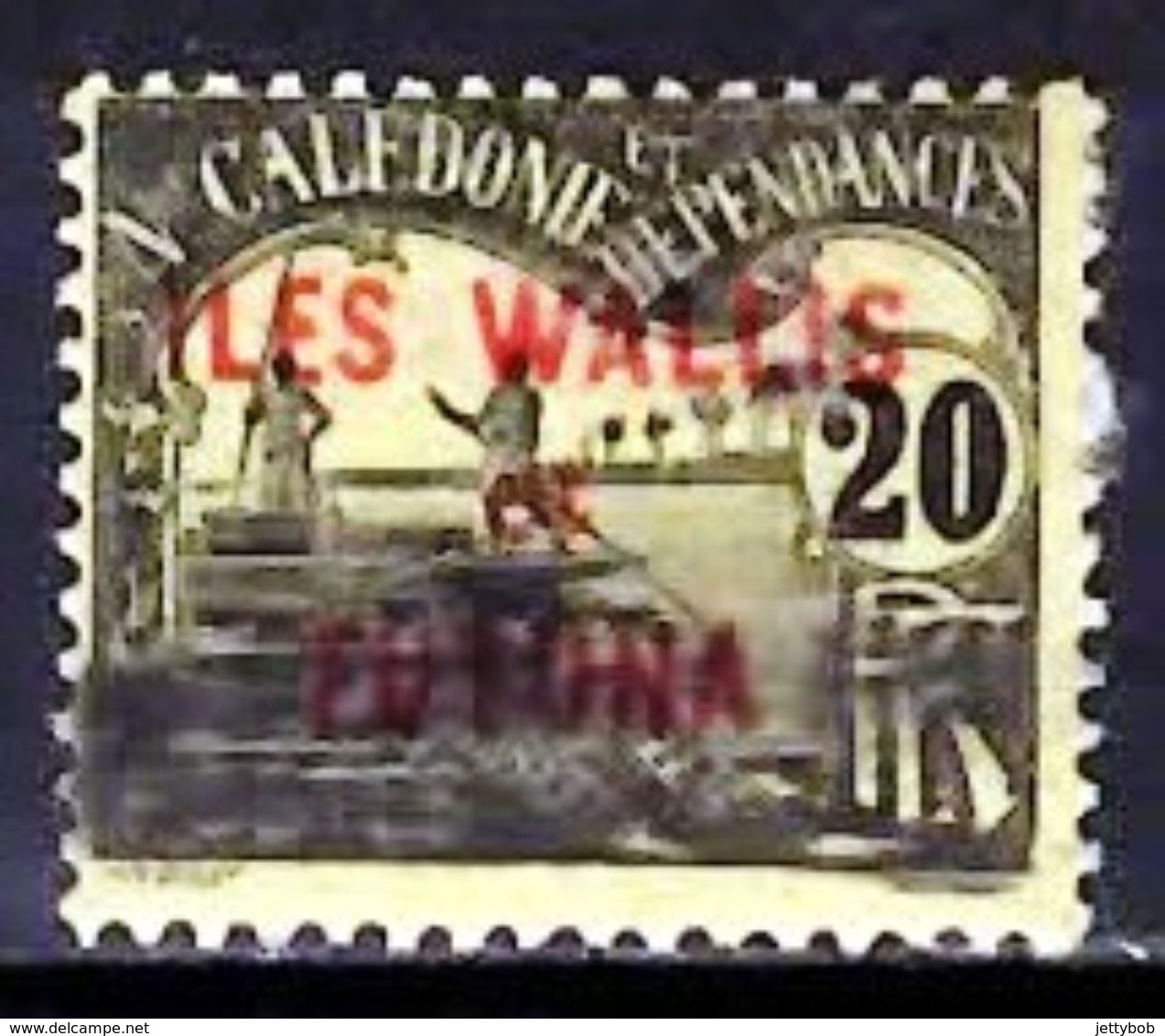 WALLIS & FUTUNA 1920 Postage Due 20c Used - Used Stamps
