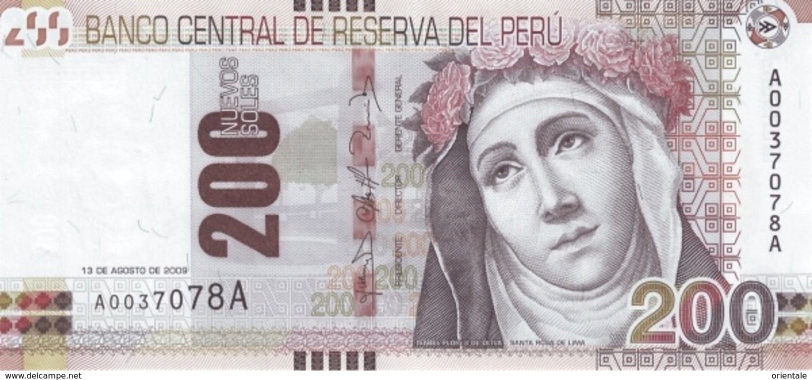 PERU P. 186 200 S 2009 UNC - Peru