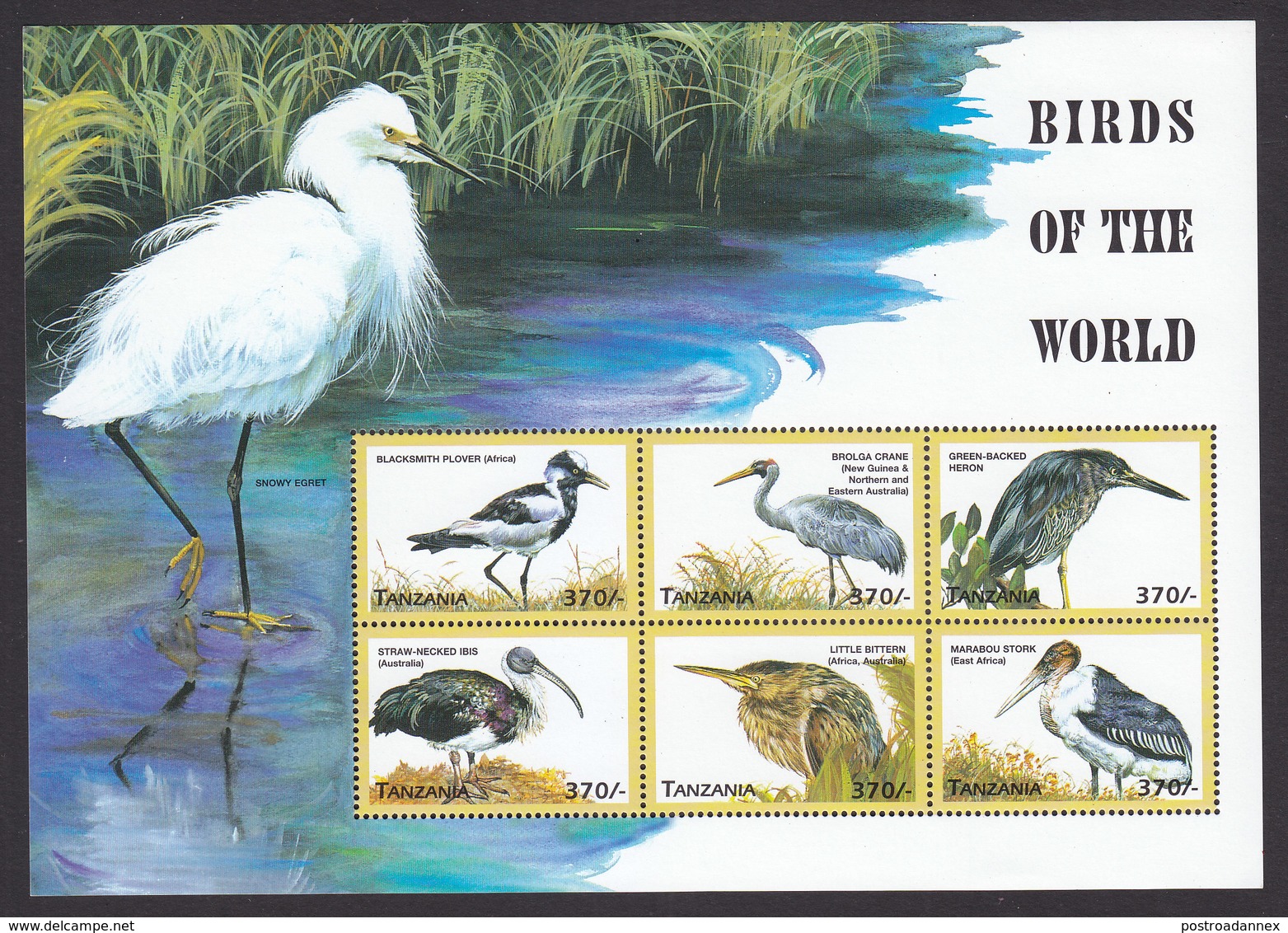 Tanzania, Scott #1792-1795, Mint Never Hinged, Birds, Issued 1999 - Tanzania (1964-...)