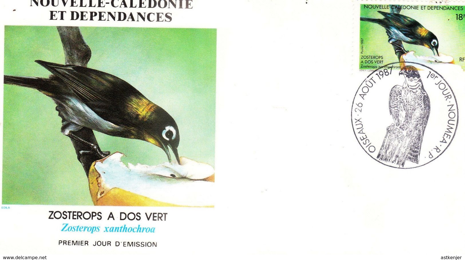 NOUVELLE CALEDONIE - FDC De 1987 N° 542 - Cartas & Documentos