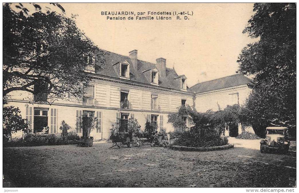 INDRE ET LOIRE  37    BEAUJARDIN, PAR FONDETTES  PENSION DE FAMILLE LIERON - Fondettes