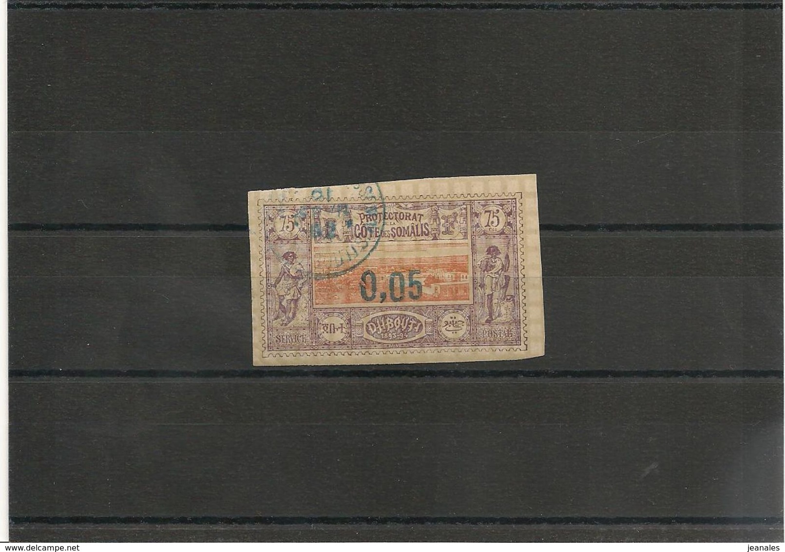 COTE FRANÇAISE DES SOMALIS Année 1902 N° Y/T :23a  Côte:70,00 € - Usados