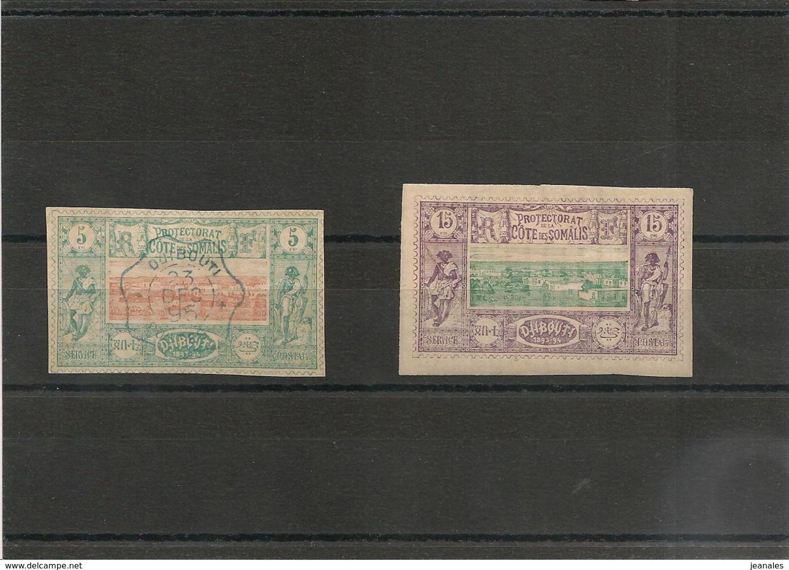 COTE FRANÇAISE DES SOMALIS Année 1894/1900 N° Y/T : 9°-11* - Oblitérés