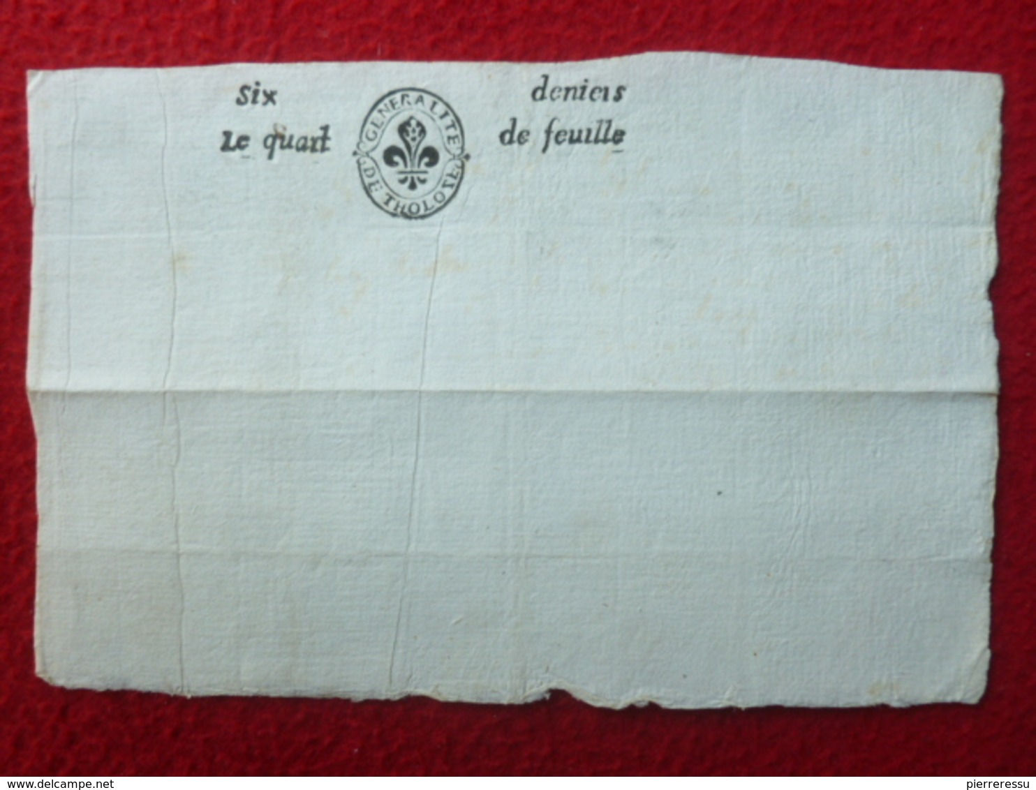 TIMBRE GENERALITE DE TOULOUSE 1673 MANUSCRIT ESPERAUSSES - Gebührenstempel, Impoststempel