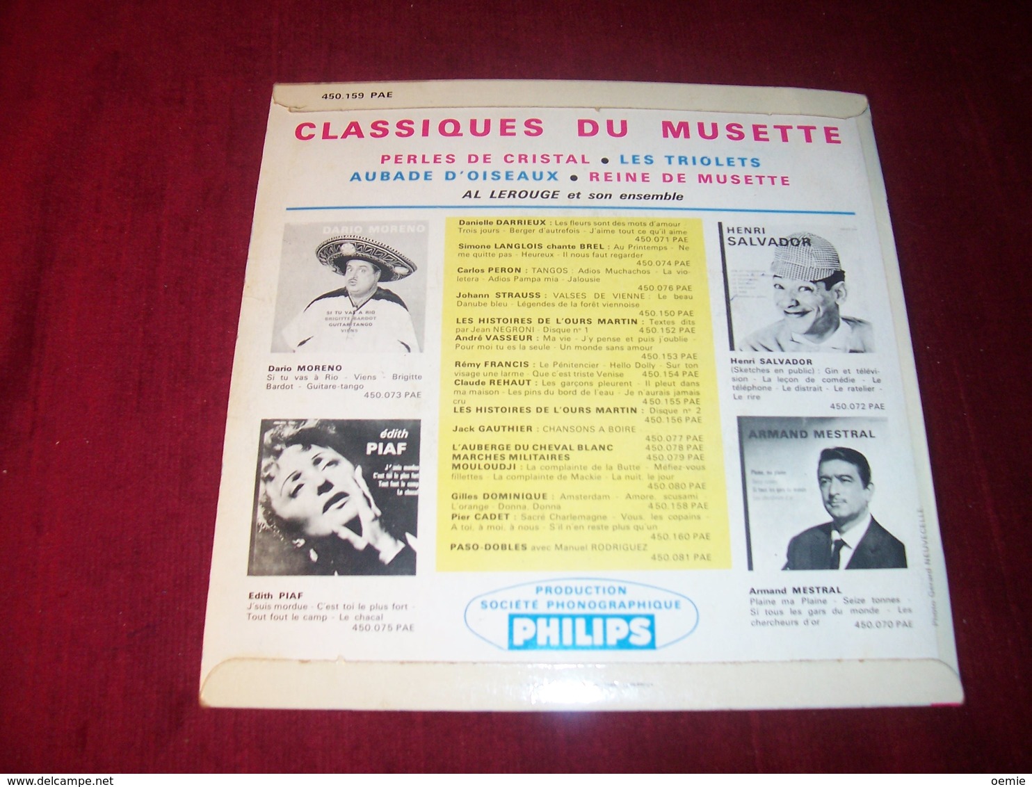 AL LEROUGE ° CLASSIQUES DU MUSETTE °°  POCHETTE AVEC DS CITROEN - Instrumental