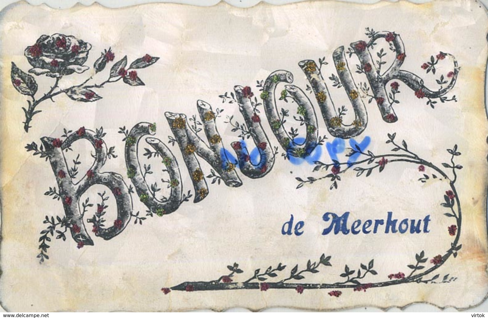 Meerhout :  Bonjour  ( 1907 Met Zegel ) - Meerhout