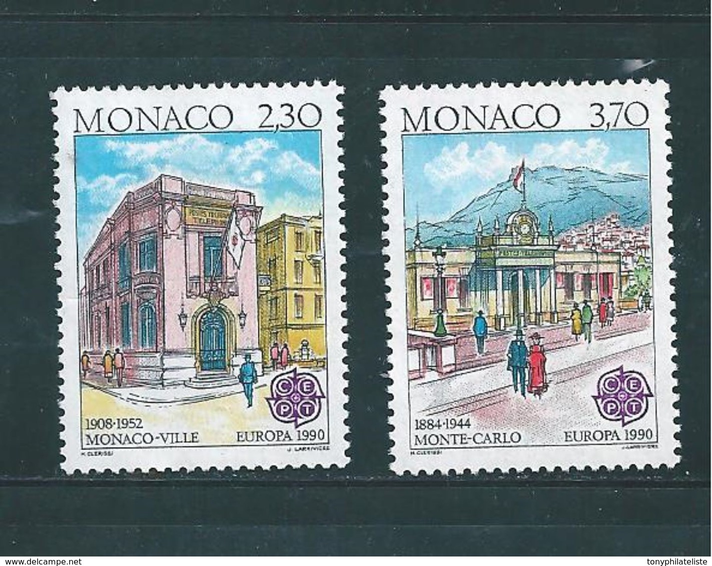 Monaco Timbres De 1990   N°1724/25  Neufs ** Parfait - Unused Stamps