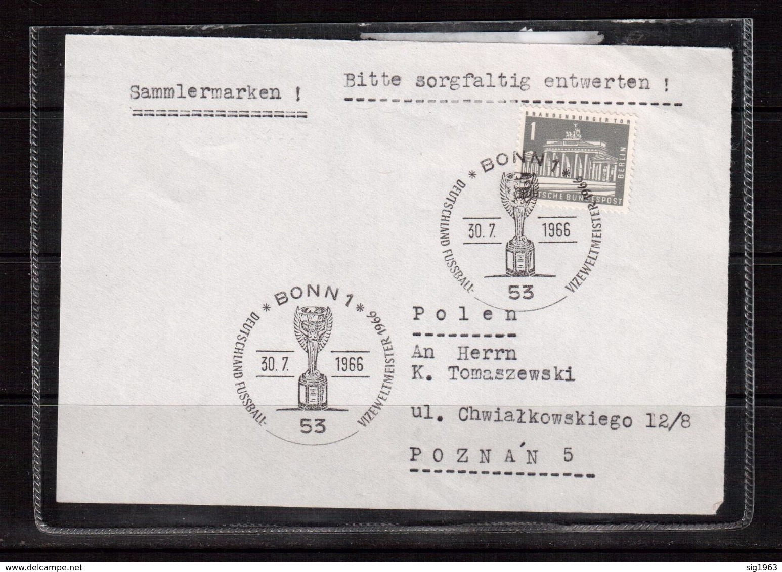 World Cup-1966,Cancel(Germany), Football, Soccer, Fussball,calcio - 1966 – England