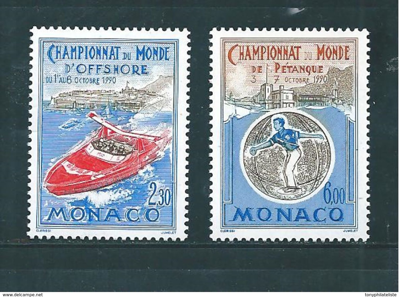 Monaco Timbres De 1990  N°1741/42   Neuf ** Parfait - Neufs