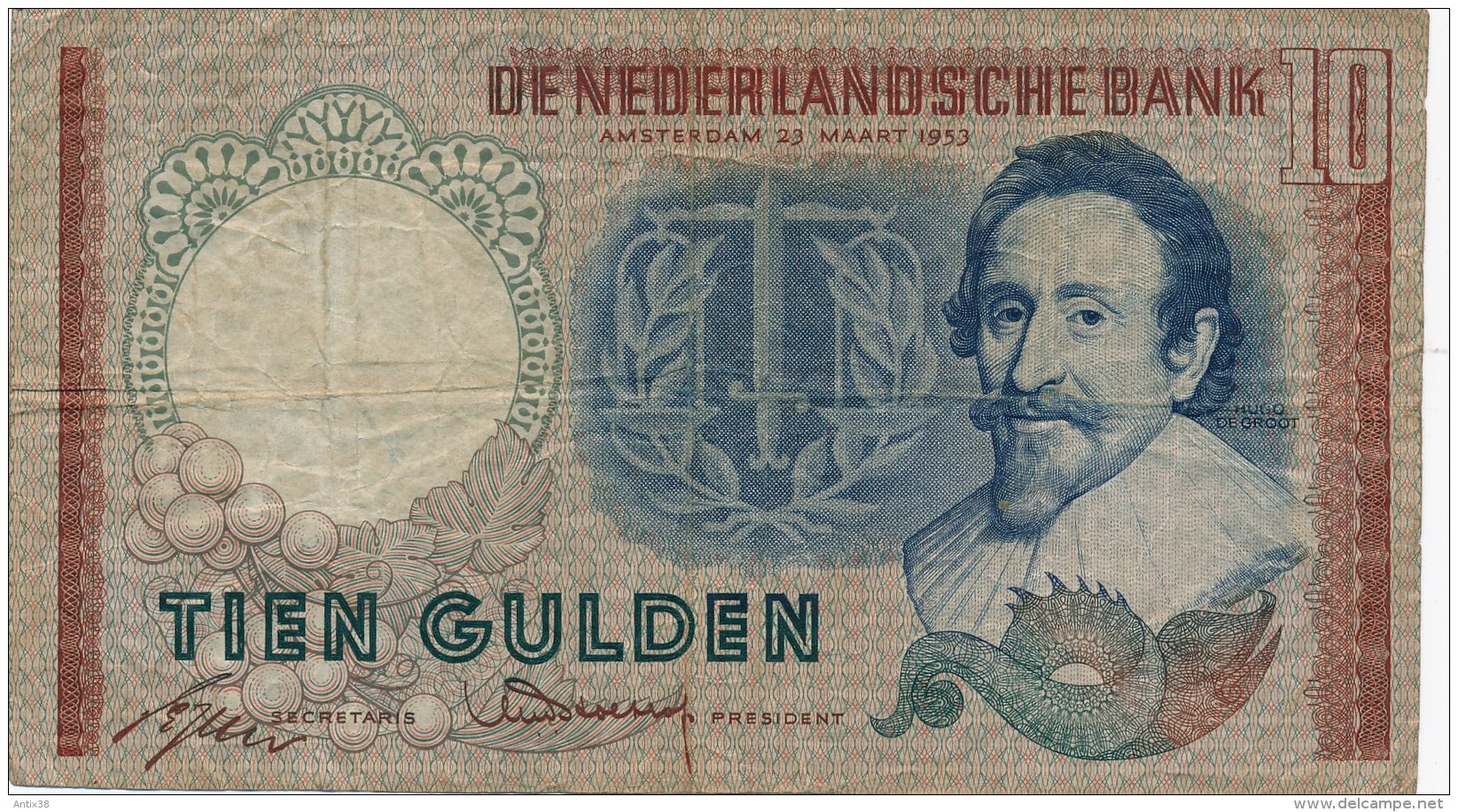 H31 - PAYS BAS - Billet De 10 Gulden - Tien Gulden - 10 Florín Holandés (gulden)