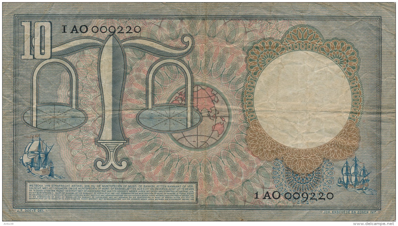 H31 - PAYS BAS - Billet De 10 Gulden - Tien Gulden - 10 Gulden