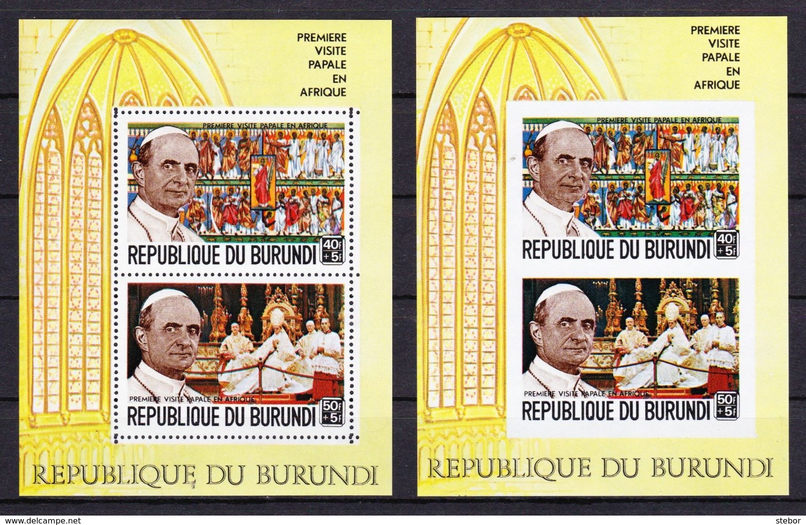 Burundi 1969 Blok Nr 32/32a **, Zeer Mooi Lot K630 - Neufs