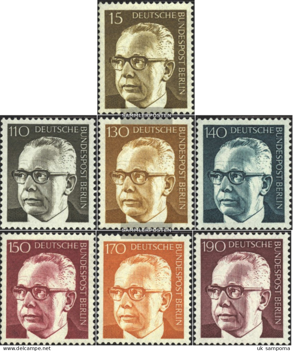 Berlin (West) 427-433 (complete.issue) Unmounted Mint / Never Hinged 1972 Gustav Heinemann - Unused Stamps